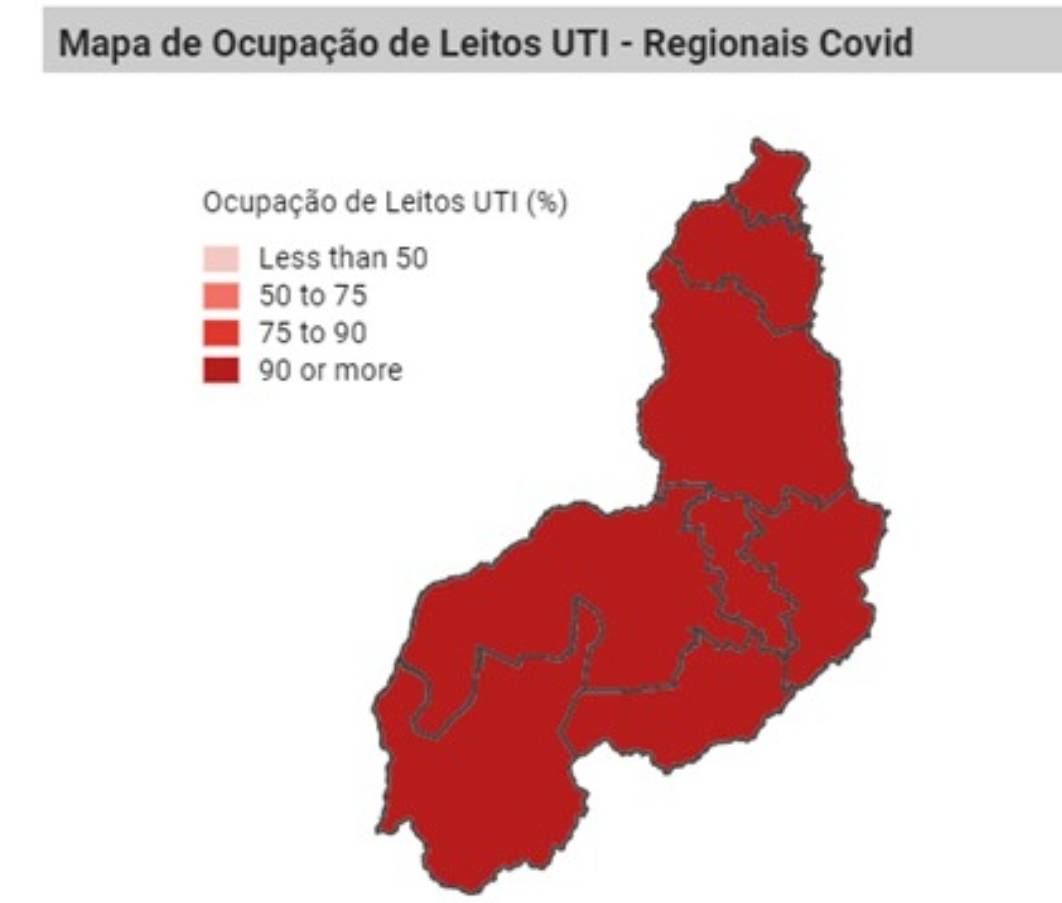 Piauí tem apenas um leito de UTI Covid disponível